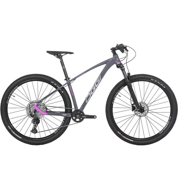 Bicicleta 29 Oggi Big Wheel 7.2 12v - Cinza / Rosa 15 Cinza / Rosa