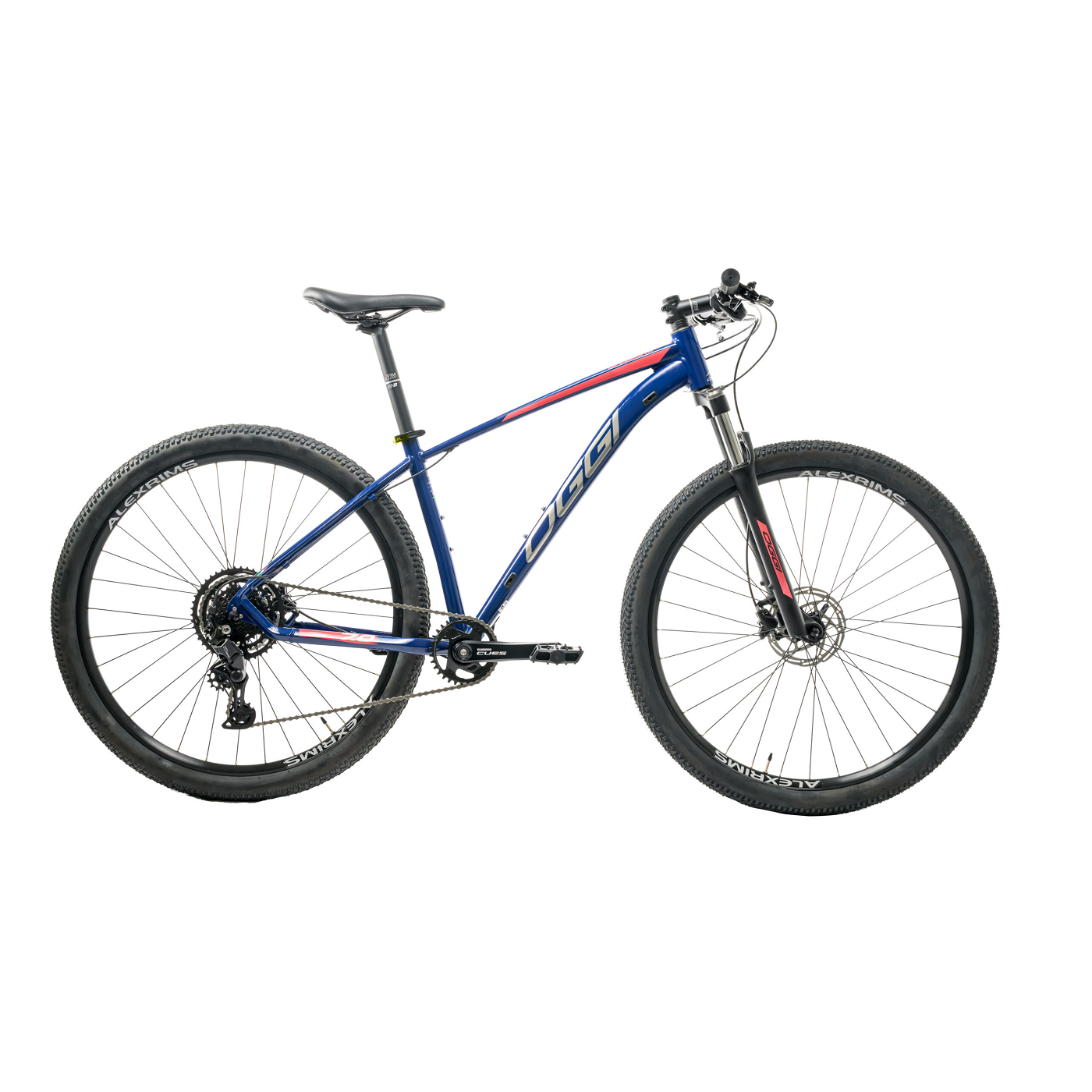 Bicicleta Oggi Big Wheel 7.0 9v Cues 2026 Cinza / Azul / Vermelho 15
