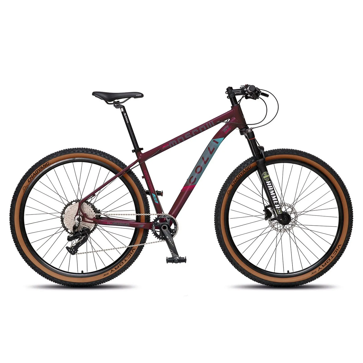 Bicicleta Aro 29 Colli Moscow - Roxo Perolizado - Vermelho / Roxo