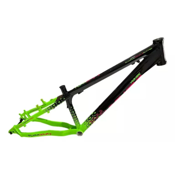 Quadro Vikingx26 DIRT J.TUFF X-44 Aluminio - Verde / Amarelo