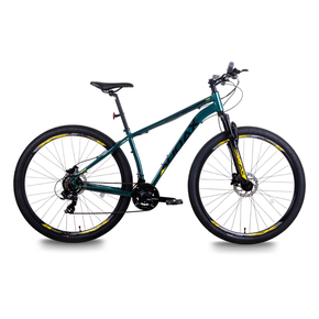 Bicicleta 29 Oggi Hacker Sport 21v - Cinza/Verde 19 Cinza / Verde